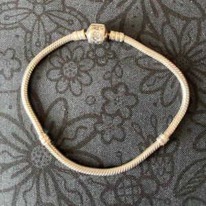 Pandora 8 inch Barrel Clasp Snake Bracelet